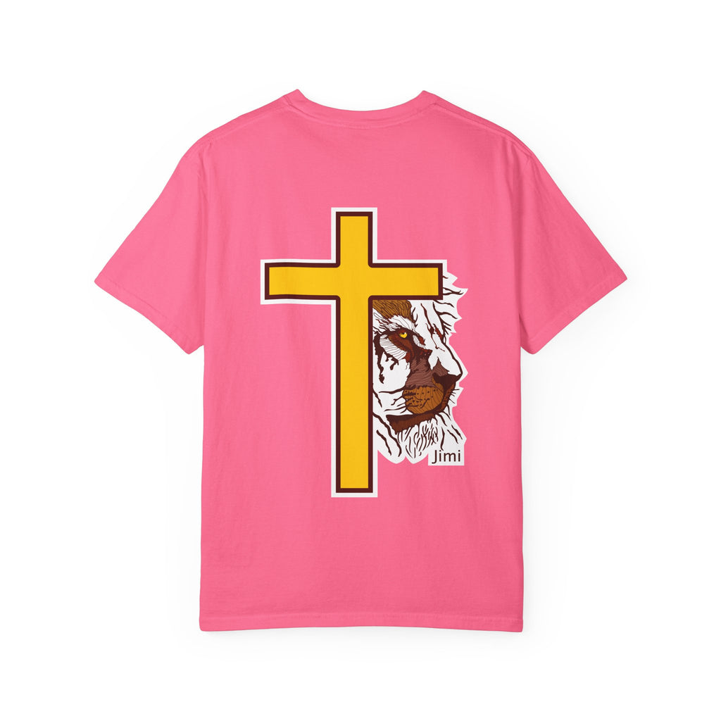 Lion Crown with Cross T-shirt | Religious Faith Graphic Tee