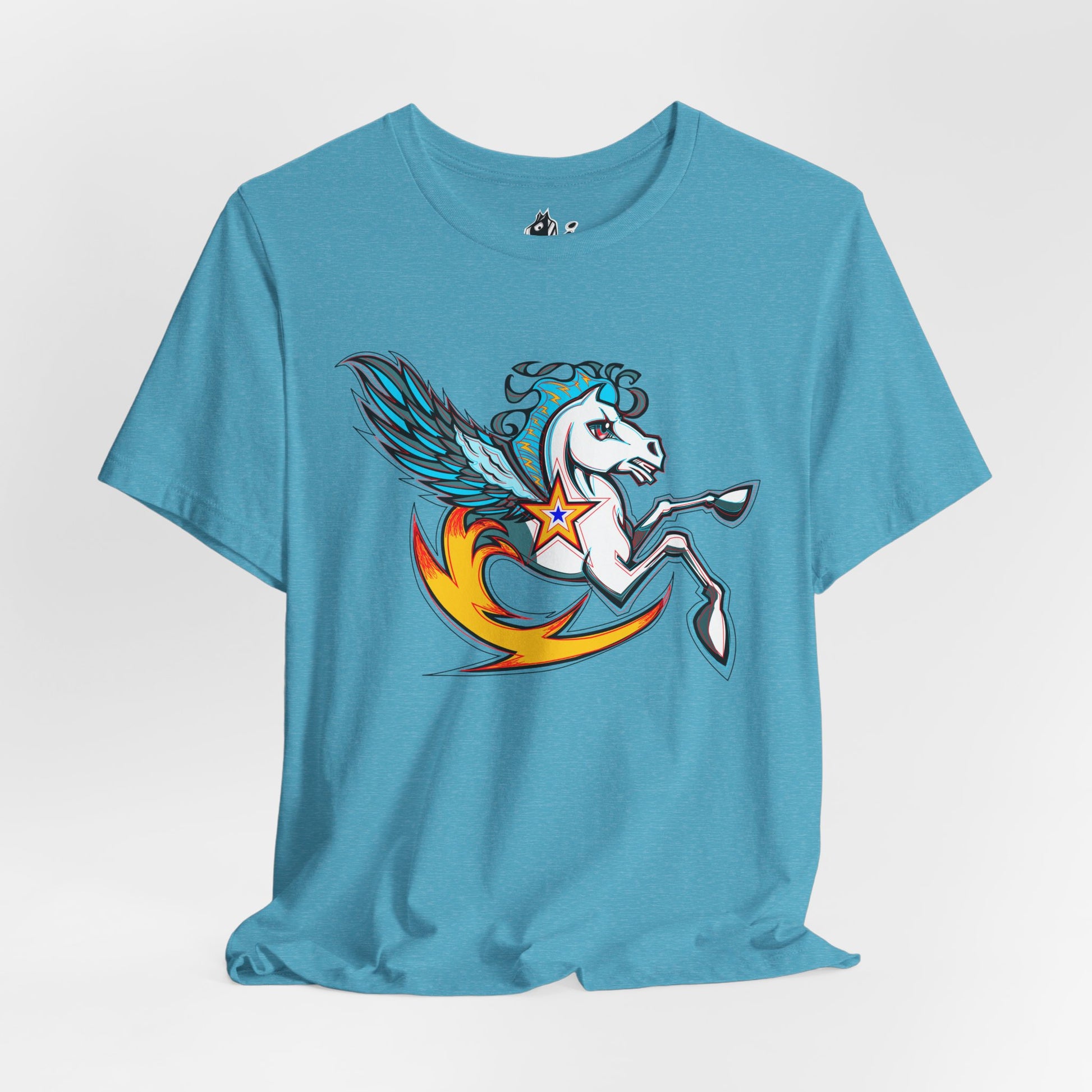 Pegasus Star Tee — Colorful Winged Unicorn Graphic T-Shirt