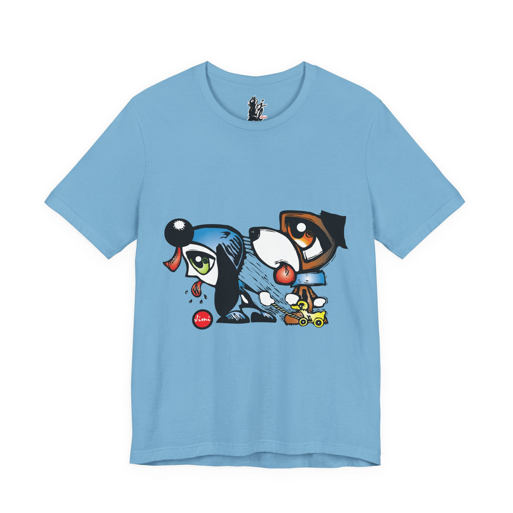 Pet Lovers' Graphic Tee, Fun Dog Design, Unisex Short Sleeve Shirt, Casual Wear, Animal Gift, Birthday Present, Dog Owner Apparel
