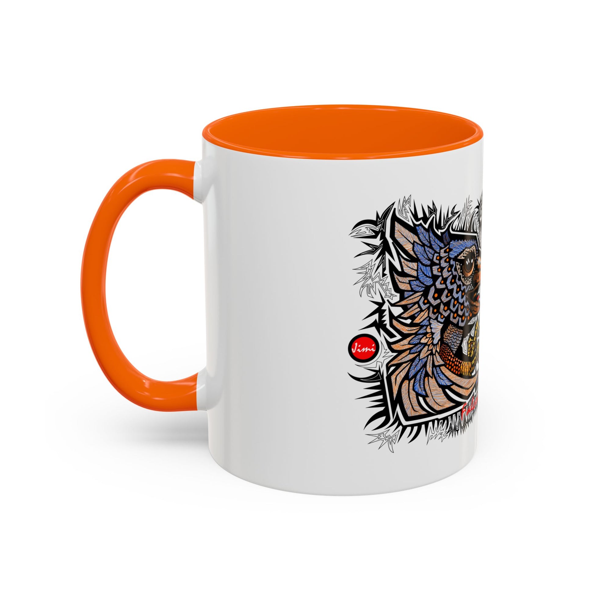 Vibrant Mythical Creatures Coffee Mug - Artistic Accent, Gift for Coffee Lovers, Colorful Design for Home Decor, Unique Present