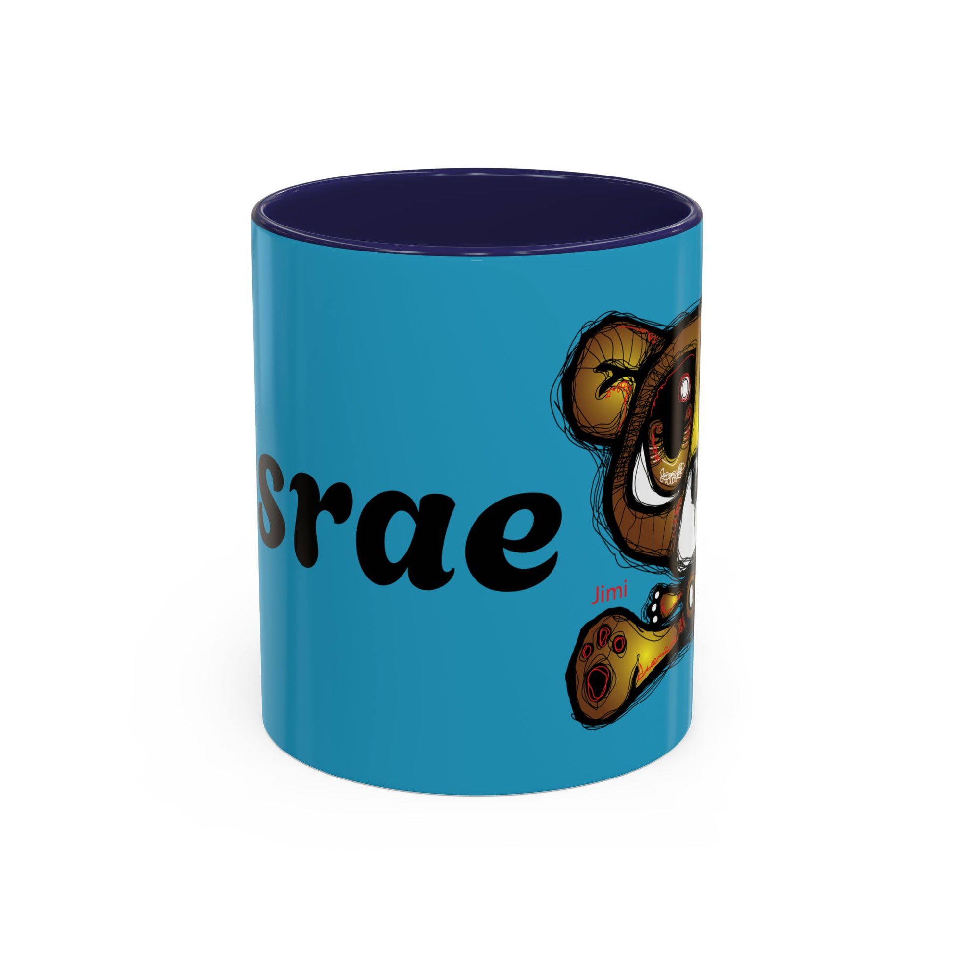 Tropical Bear Coffee Mug, Cute Bear Mug, Relaxing Coffee Cup, Gifts for Animal Lovers, Fun Decor, Summer Vibes