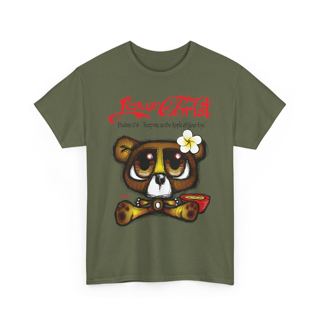 Christian Bear T-Shirt — "Jesus Christ" Psalm 73 Inspirational Faith Tee