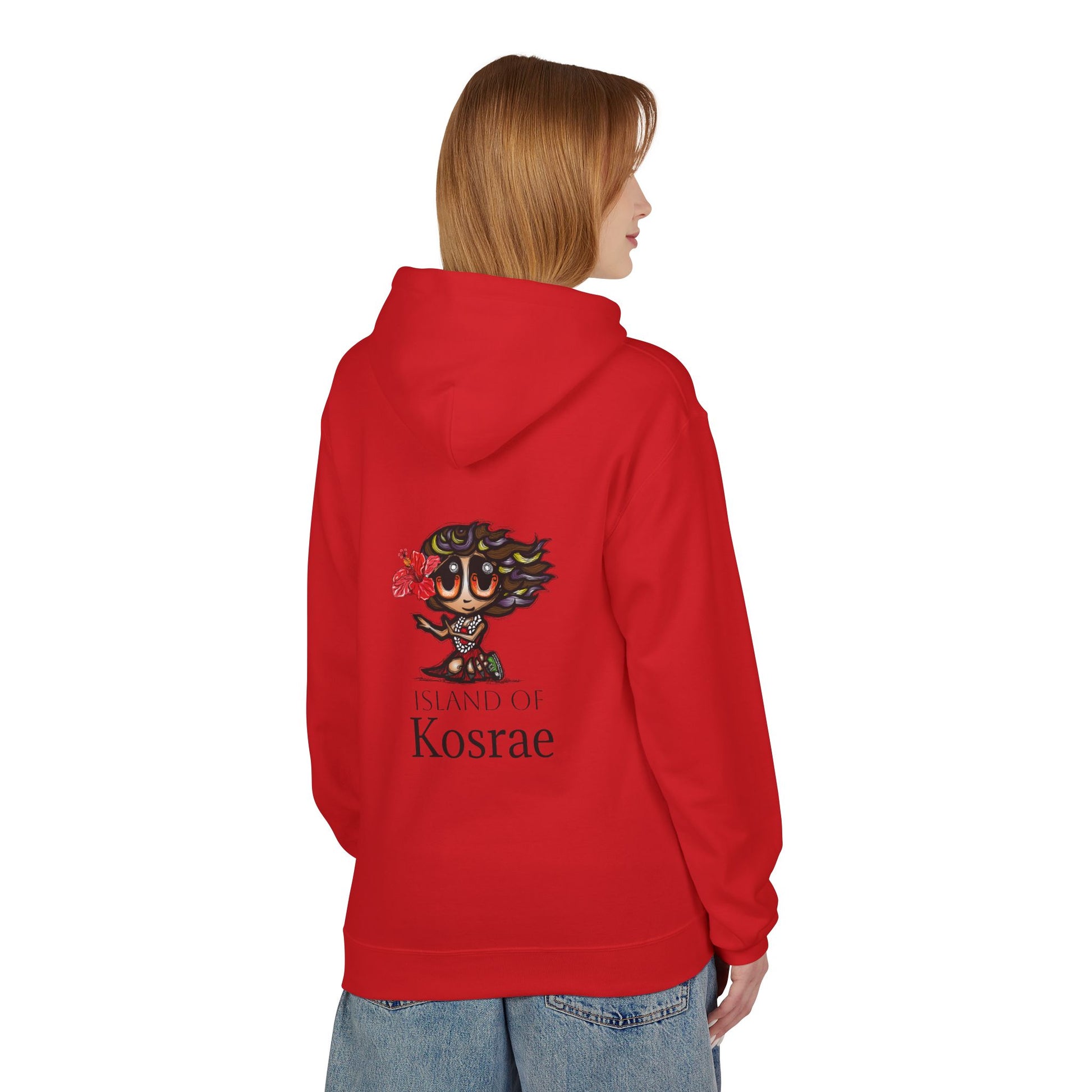 Kosrae Island Hoodie — Tropical Floral Island Graphic Sweatshirt