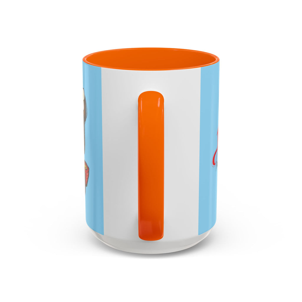 Coffee Mug — Cute Teddy Bear with Ukulele & 'Christ' Script Accent (11/15oz)