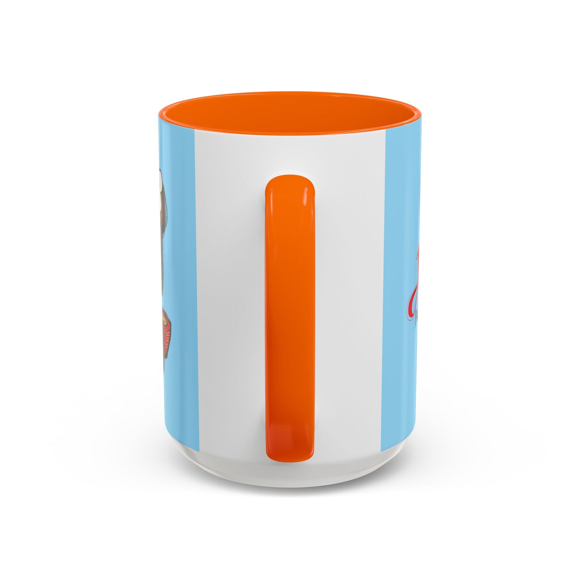 Coffee Mug — Cute Teddy Bear with Ukulele & 'Christ' Script Accent (11/15oz)