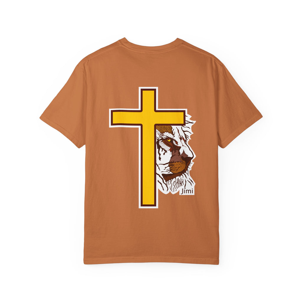 Lion Crown with Cross T-shirt | Religious Faith Graphic Tee