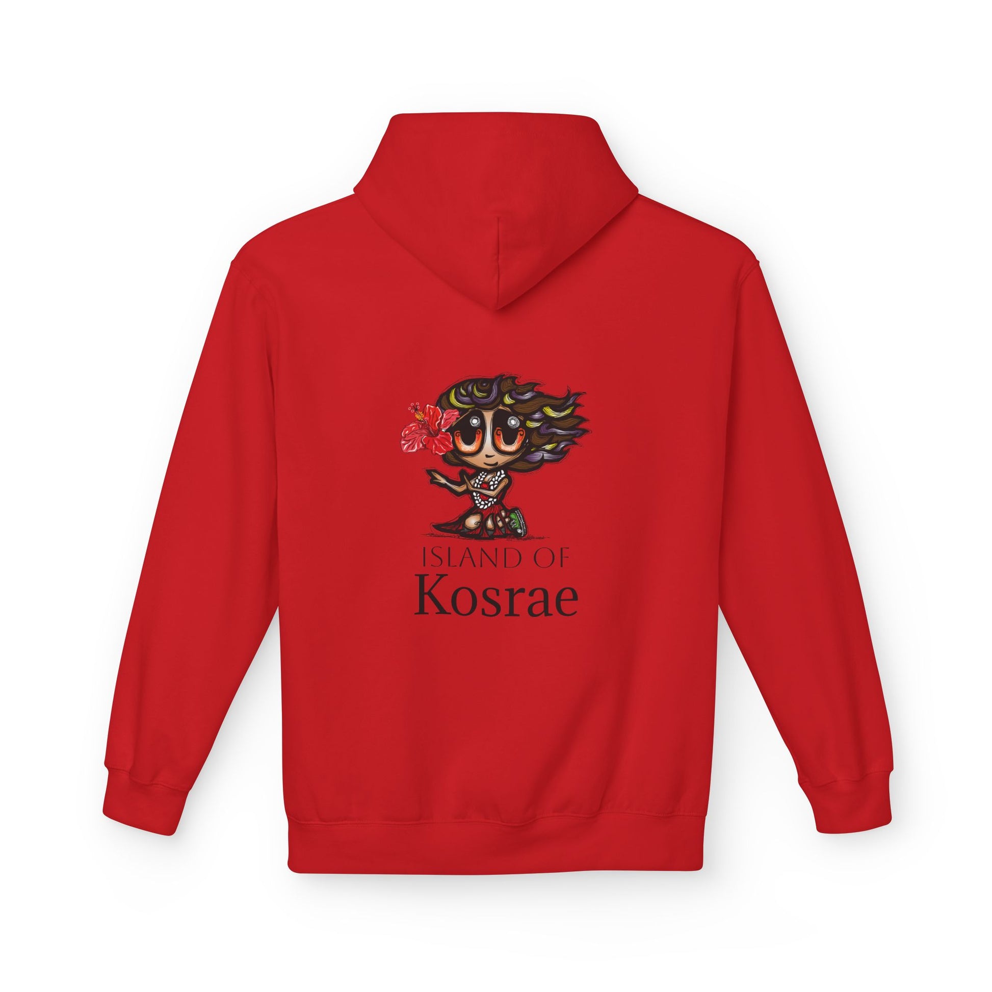 Kosrae Island Hoodie — Tropical Floral Island Graphic Sweatshirt