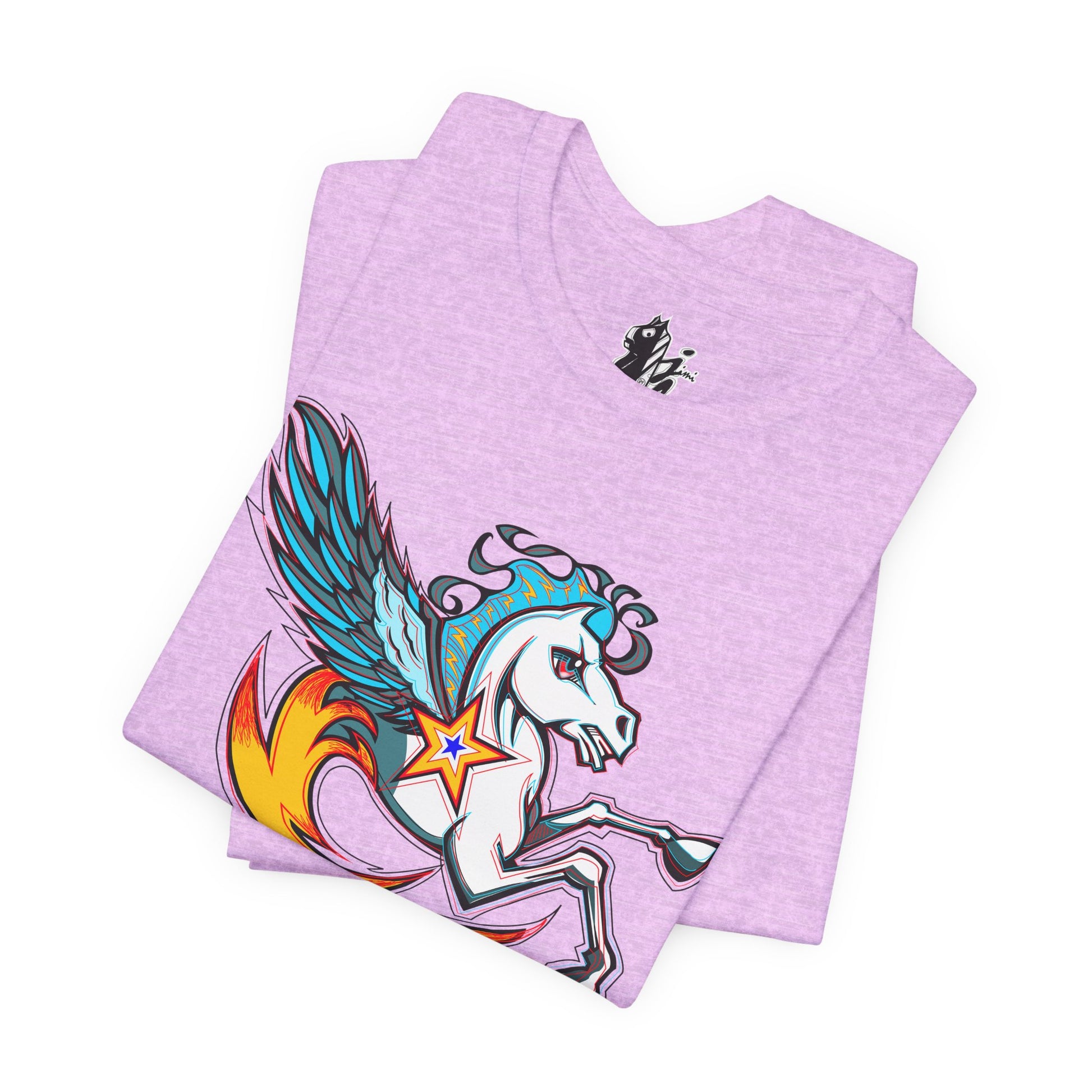 Pegasus Star Tee — Colorful Winged Unicorn Graphic T-Shirt