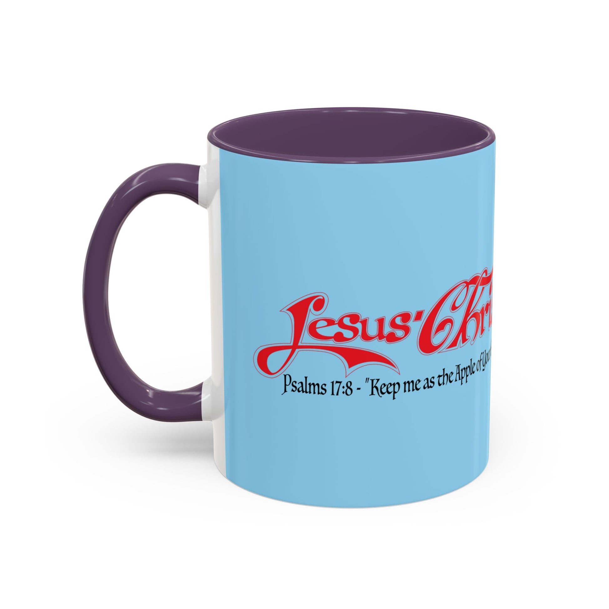 Coffee Mug — Cute Teddy Bear with Ukulele & 'Christ' Script Accent (11/15oz)
