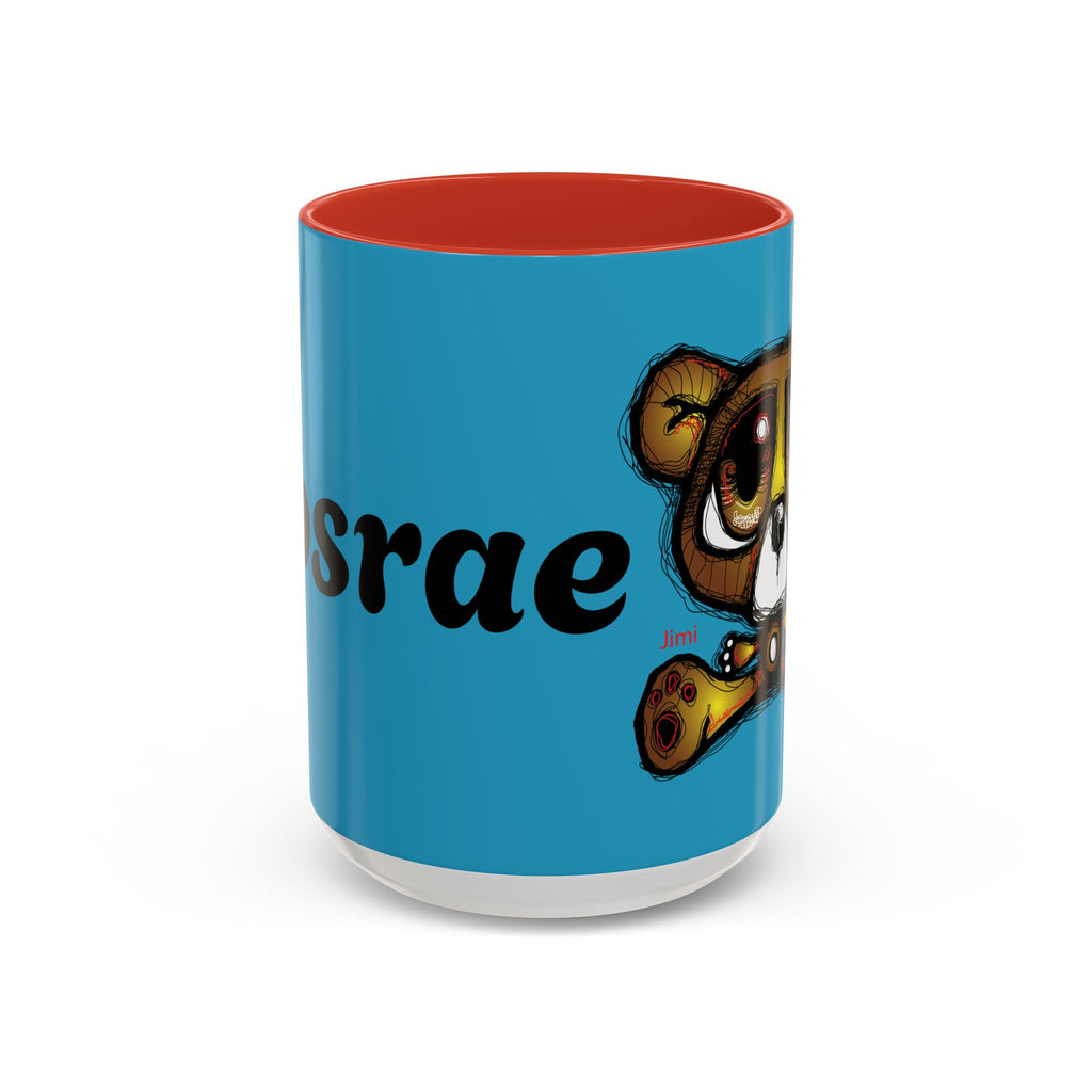 Tropical Bear Coffee Mug, Cute Bear Mug, Relaxing Coffee Cup, Gifts for Animal Lovers, Fun Decor, Summer Vibes