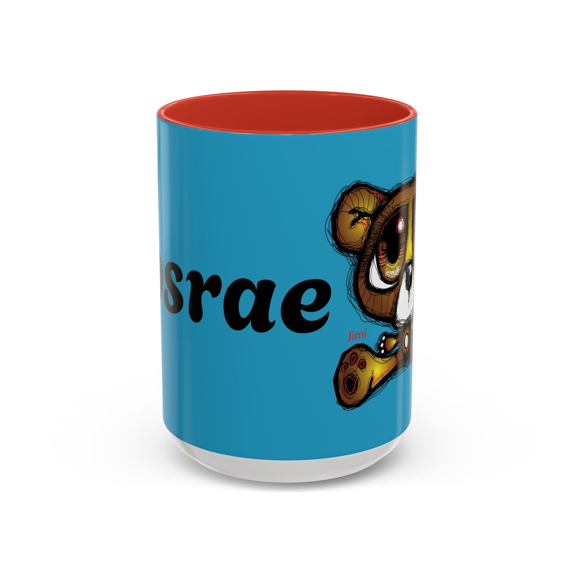 Tropical Bear Coffee Mug, Cute Bear Mug, Relaxing Coffee Cup, Gifts for Animal Lovers, Fun Decor, Summer Vibes