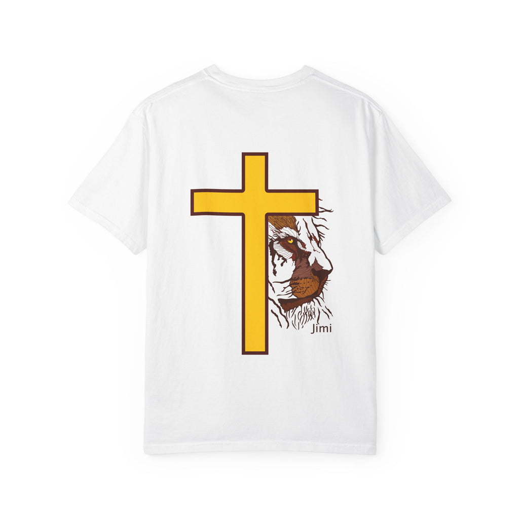 Lion Crown with Cross T-shirt | Religious Faith Graphic Tee