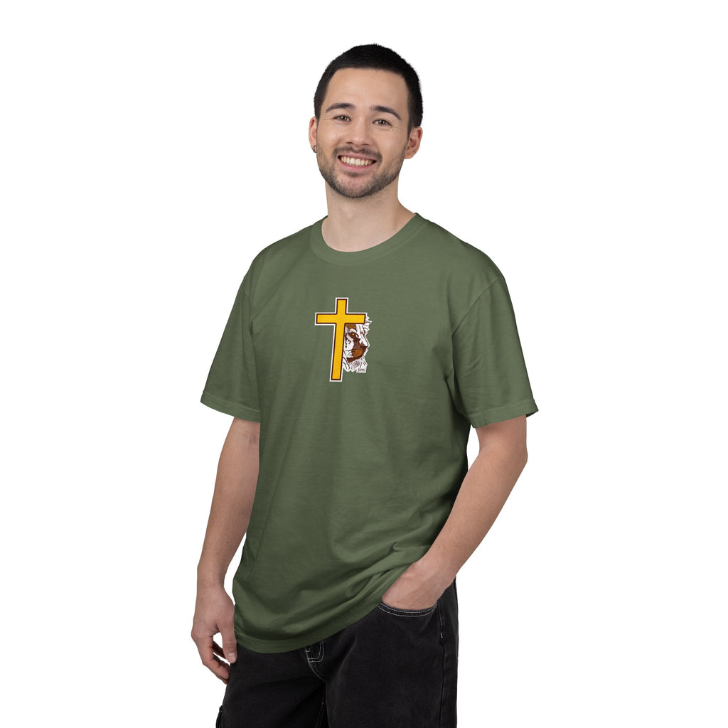 Lion Crown with Cross T-shirt | Religious Faith Graphic Tee