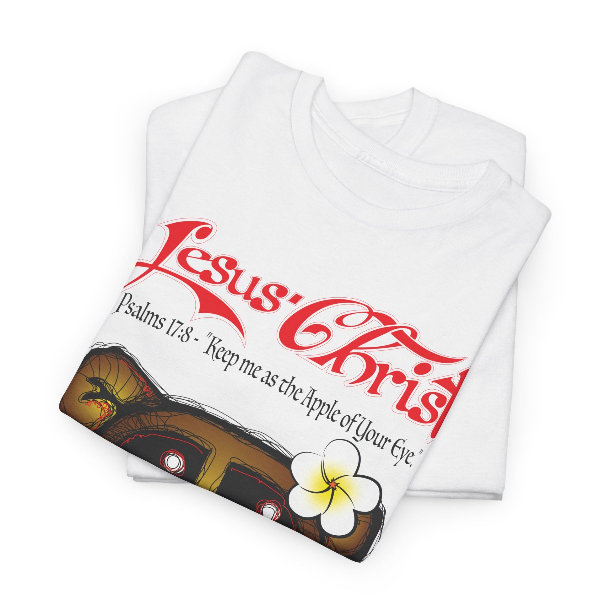 Christian Bear T-Shirt — "Jesus Christ" Psalm 73 Inspirational Faith Tee