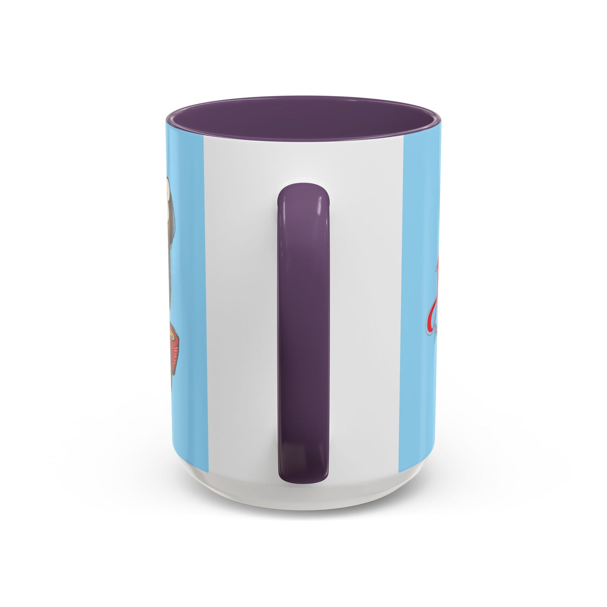 Coffee Mug — Cute Teddy Bear with Ukulele & 'Christ' Script Accent (11/15oz)