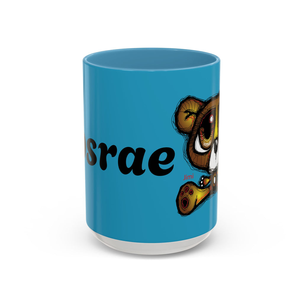 Tropical Bear Coffee Mug, Cute Bear Mug, Relaxing Coffee Cup, Gifts for Animal Lovers, Fun Decor, Summer Vibes