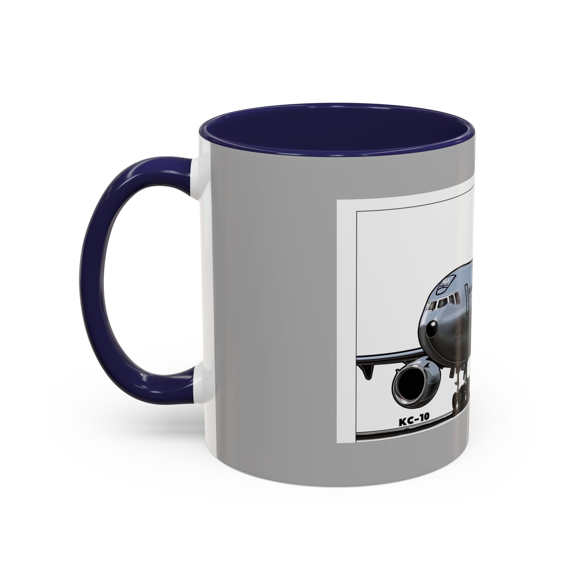 Airplane Lover's Accent Coffee Mug | Travel Gift, Aviation Decor, Pilot Present, Unique Coffee Cup, Jet Enthusiast Mug
