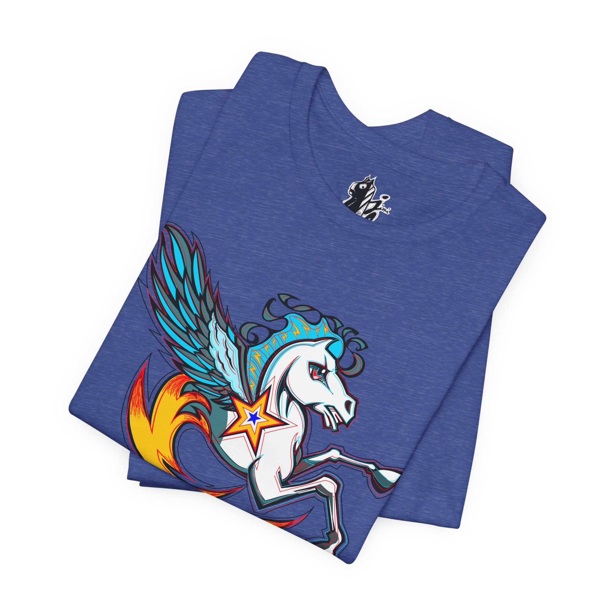 Pegasus Star Tee — Colorful Winged Unicorn Graphic T-Shirt